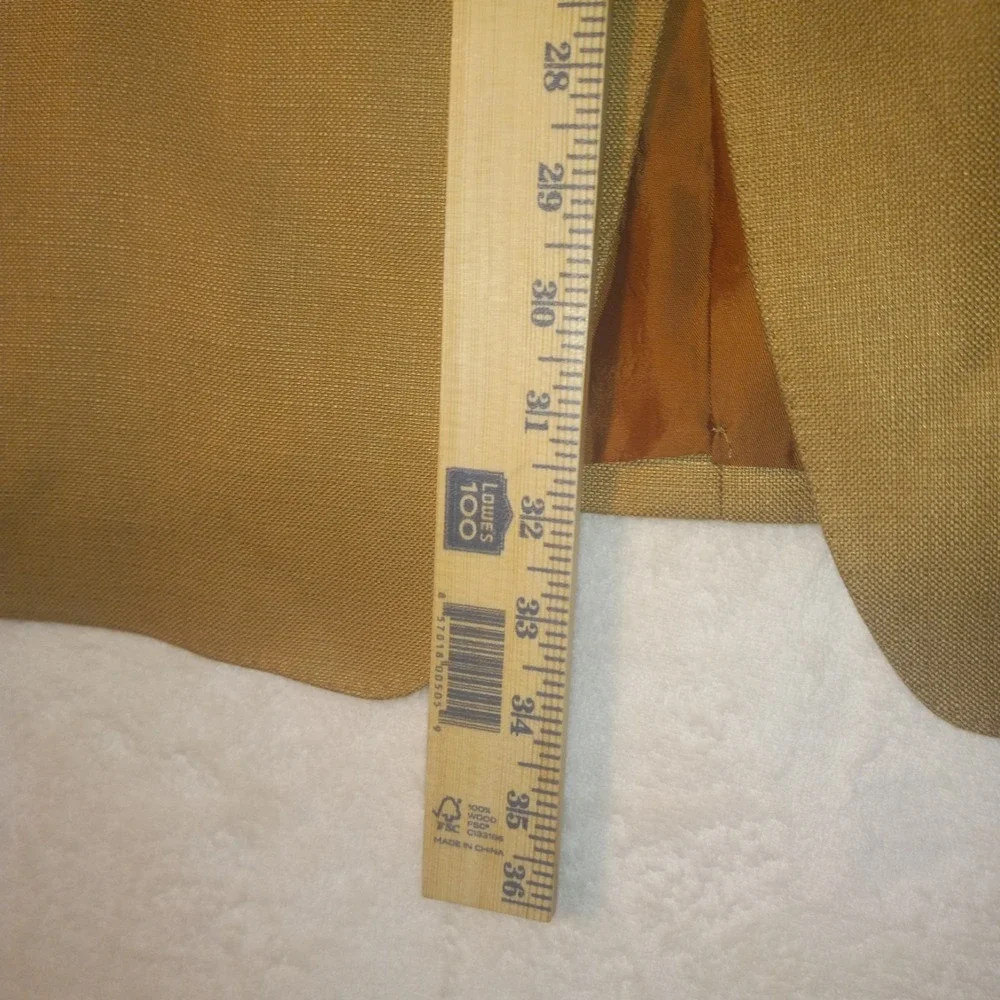 Fratelli Tallia Di Delfino 44R Bamboo Sport Coat Brown Blazer Italy Fabric